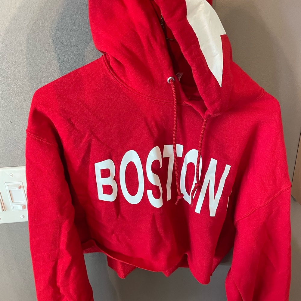 Red Boston Hoodie